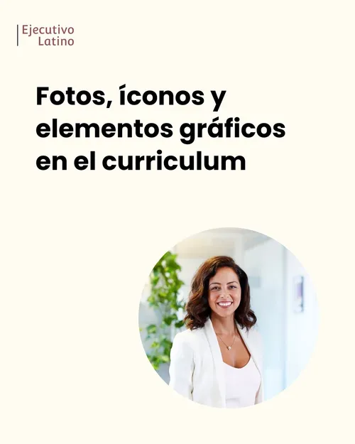 Explicación de por qué es una mala idea agregar elementos gráficos dentro de un CV