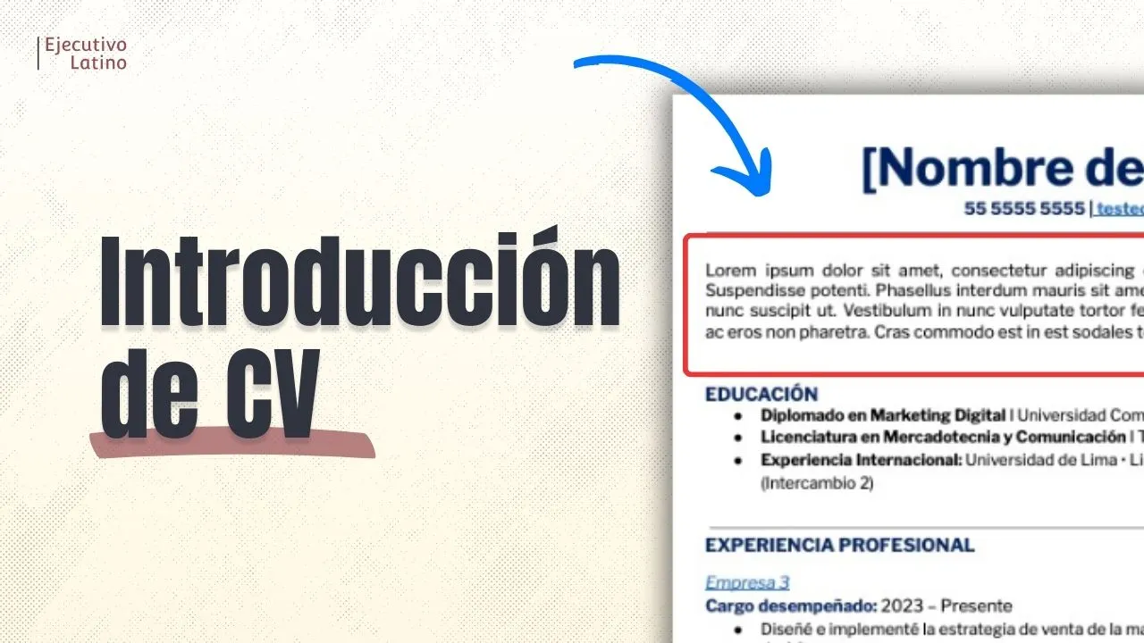 Imagen principal del blogEscribe tu CV: introducción a tu perfil