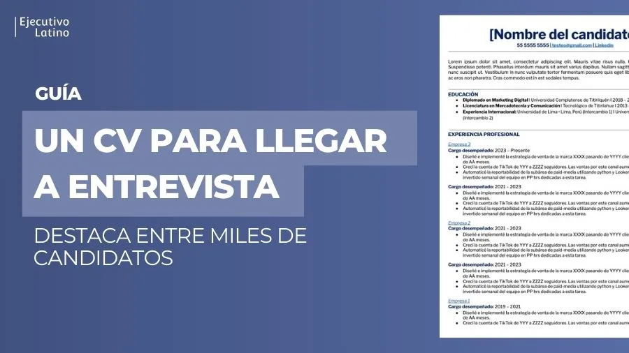 Imagen principal del blog(Legacy) Guía para hacer un CV y conseguir más entrevistas